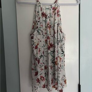 CeCe Floral Print Sleeveless Top